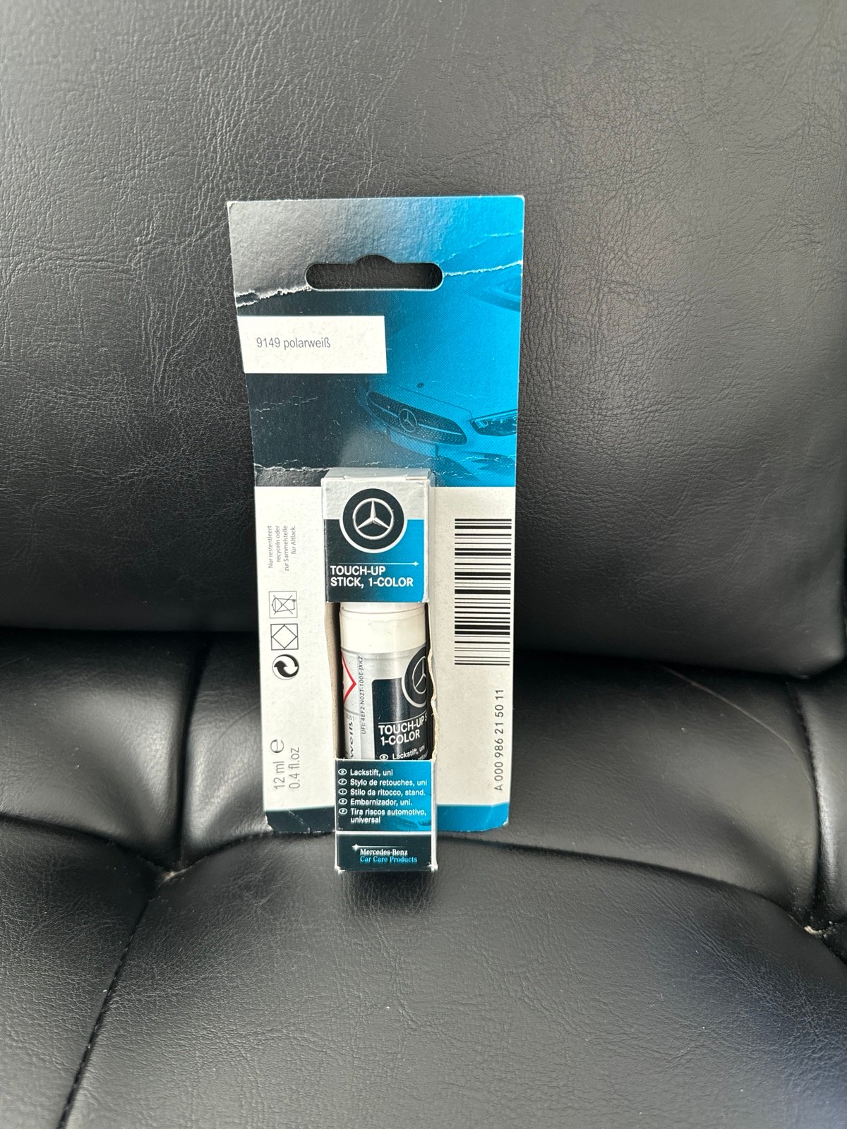 Touch-up stick paint for Mercedes Benz 149 Polar White