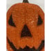Vintage 1990s Melted Plastic Popcorn Lighted Jack O Lantern Pumpkin Halloween