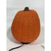 Vintage 1990s Melted Plastic Popcorn Lighted Jack O Lantern Pumpkin Halloween