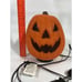 Vintage 1990s Melted Plastic Popcorn Lighted Jack O Lantern Pumpkin Halloween