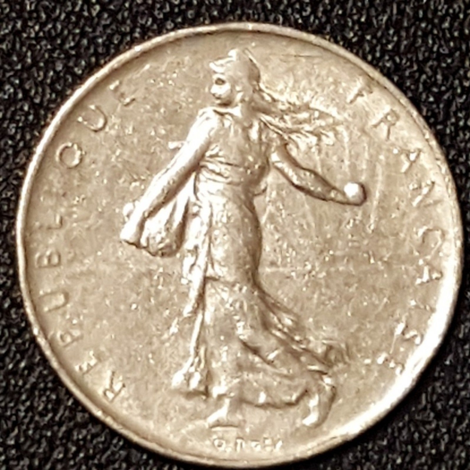 1966 France, Semeuse, 1 Franc Paris Vintage Coin. Must Have Item.