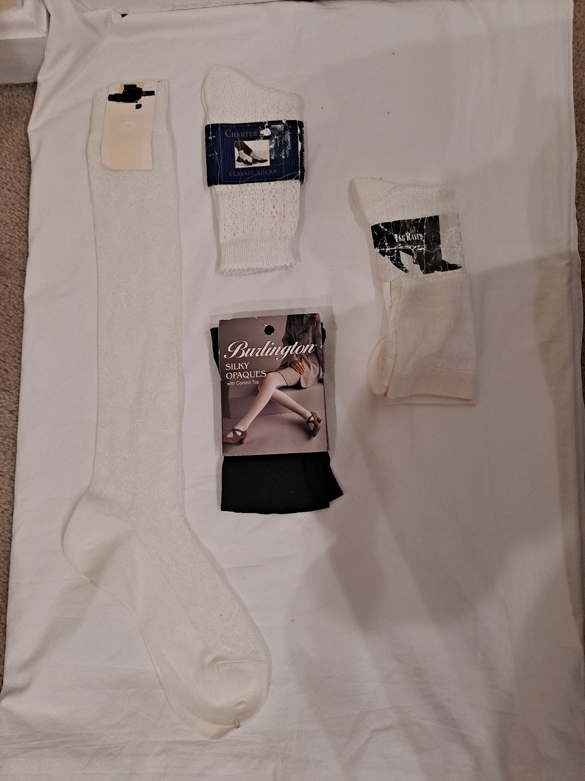 Hosiery Vintage Bundle(4) SZ 9-11 Rare and Trending
