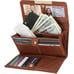 New File Master Women's RFID Blocking Wallet Clutch Organizer with Coin Pocket