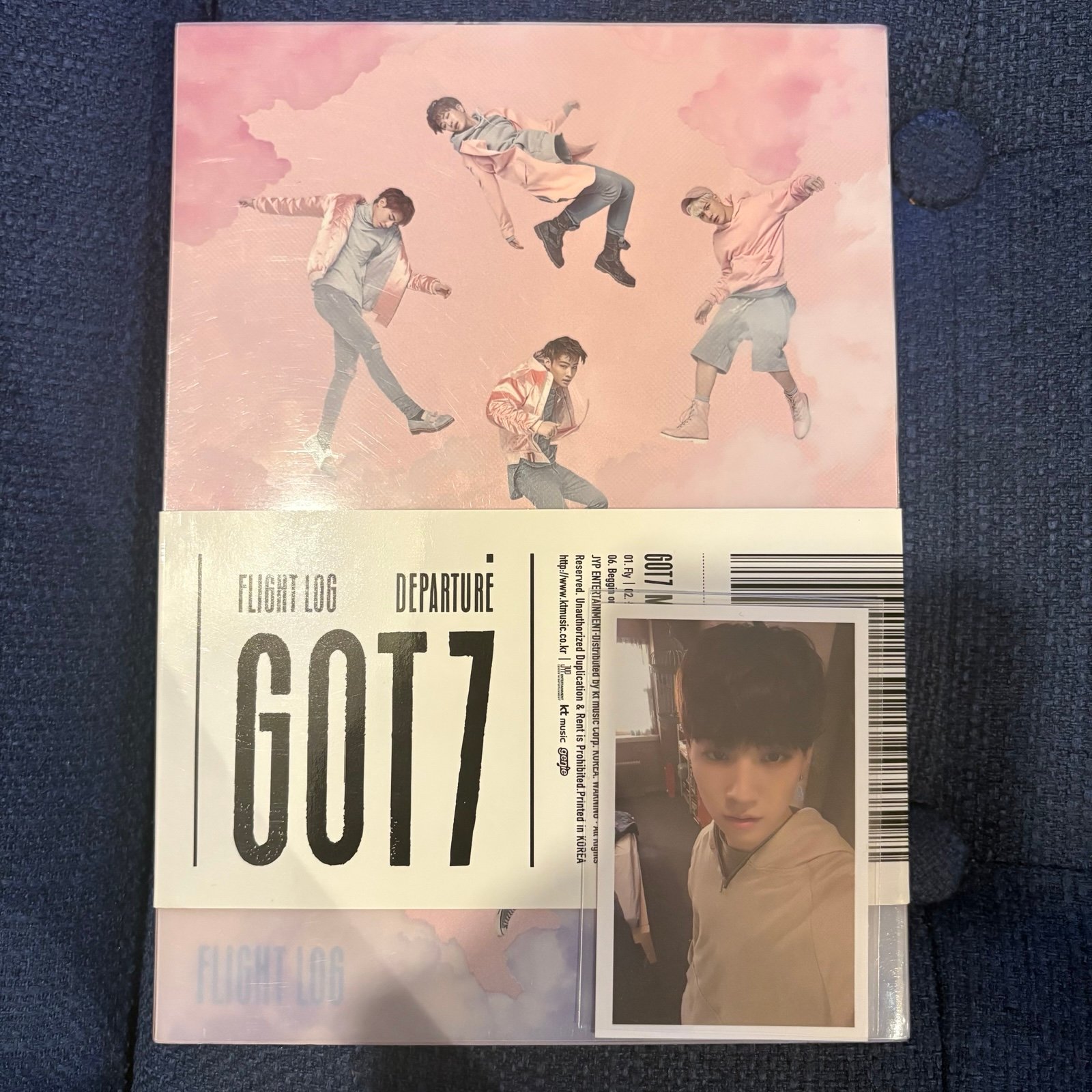 GOT7 Flight Log Departure Album Pink Signed By JinYoung