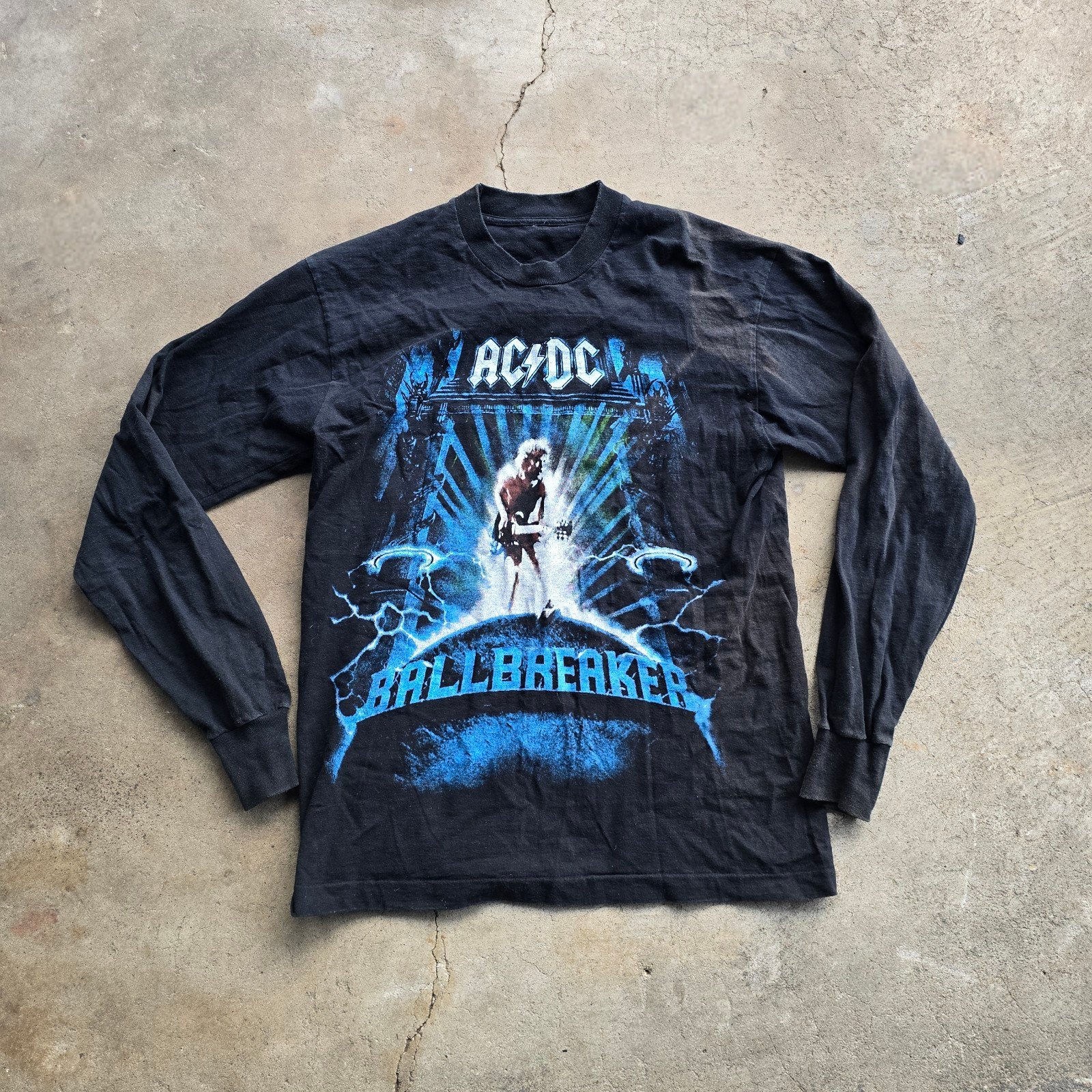Vintage ACDC Shirt Ballbreaker World Tour 1996 Concert Lightning Long Sleeve L