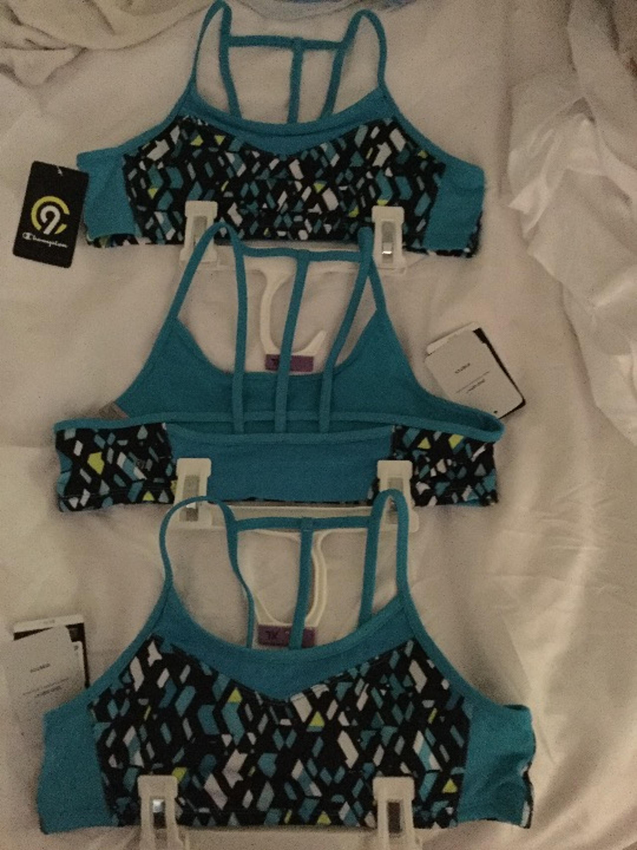 Lot of 3 Champion Girls Sports Bras