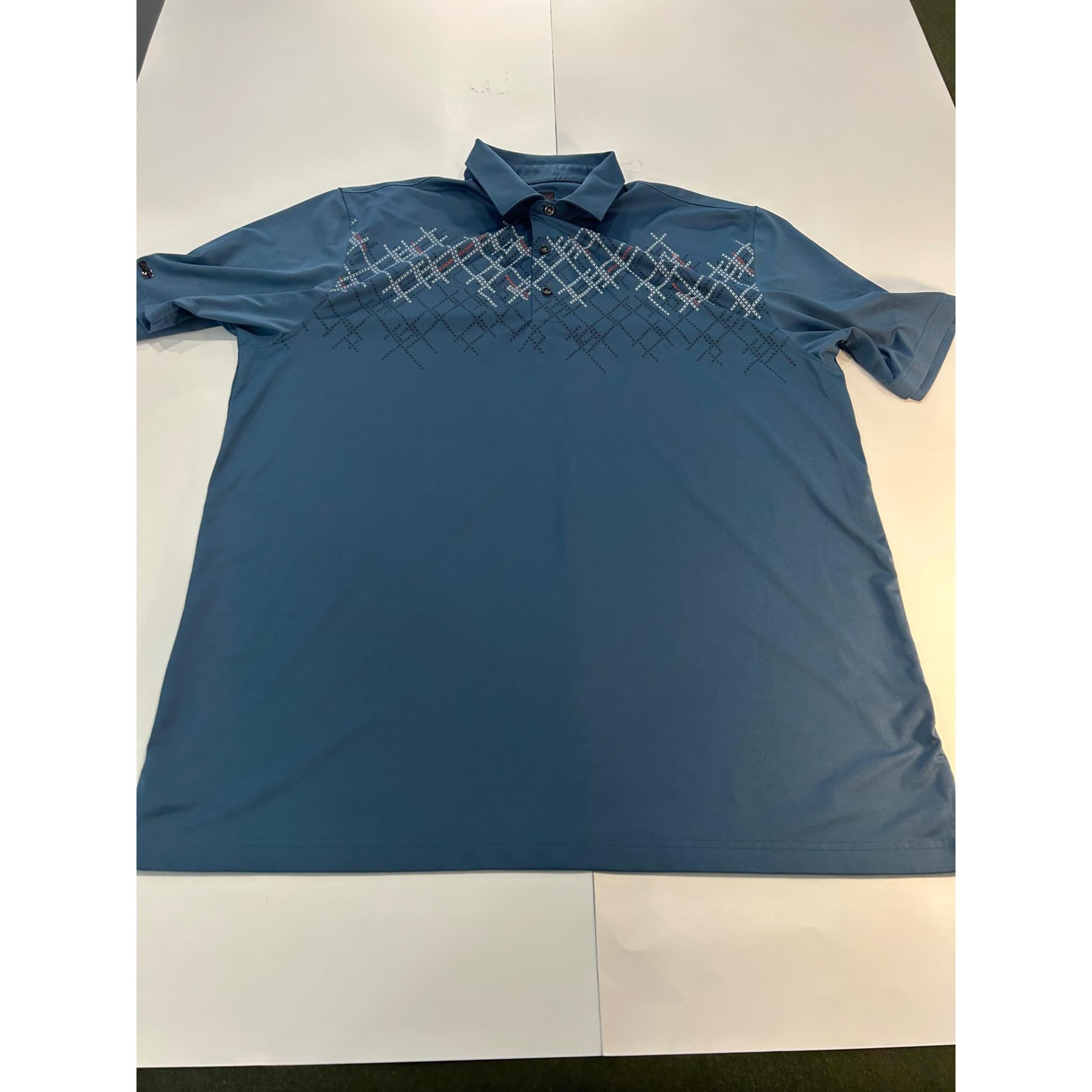 Greg Norman Polo Shirt Play Dry Golf Athletic Blue Pattern Men's Size L
(391)