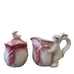 Corner Ruby Spring Collection Pink Cabbage & Bunny Creamer & Sugar Bowl New