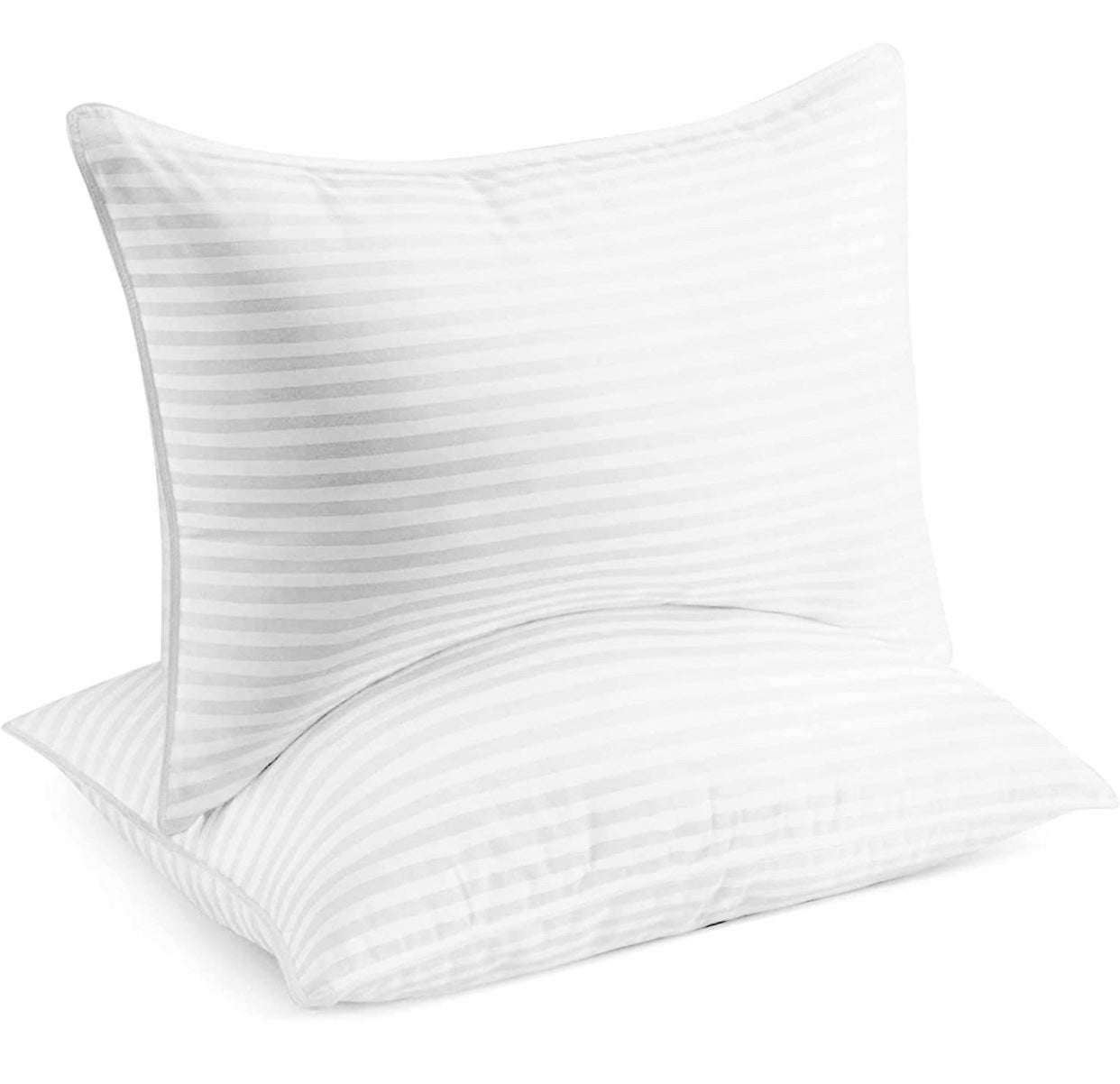 Bed Pillows for Sleeping - Queen Size, Set of 2 - Soft Allergy Friendly, Cooling