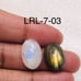 Labradorite & Rainbow Oval Shape Cabochon-2Pc-Lot-LRL-07-3