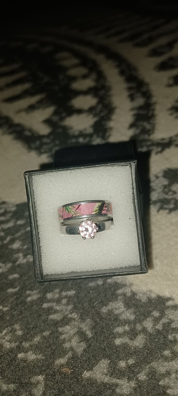 Princess Diamond Cut Wedding Ring