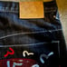 rare evisu jeans big m daicock denim all over design