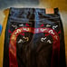 rare evisu jeans big m daicock denim all over design