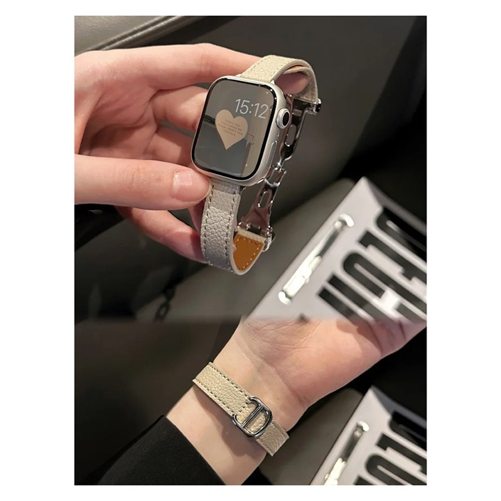 Only Band Luxury PU Leather Band for iWatch Ultra 49mm Strap Slim Women Bracelet
