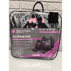Superior Black With Butterflies 11 Piece Car Cover Set