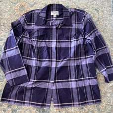 Vintage Deadstock Emanuel Ungaro Button Down Top 14W NWT