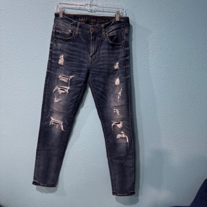 American Eagle Next Level Flex Skinny Ripped Jeans Men size 31x32