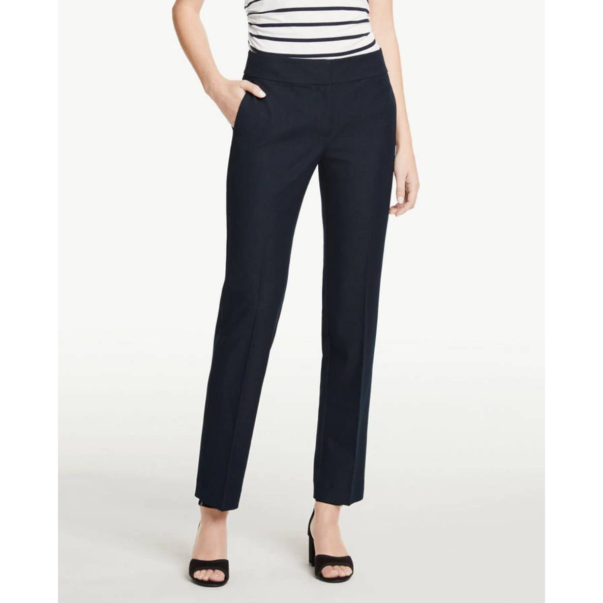 Ann Taylor Slim Pants Dark Navy Sz 2