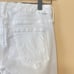 Mother The Looker Ankle Fray 28 6 Little Miss Innocent? White Jeans Distressed