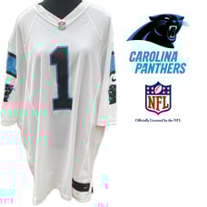 Authentic CAM NEWTON #1 white On Field Nike CAROLINA PANTHERS NFL Jersey XXL