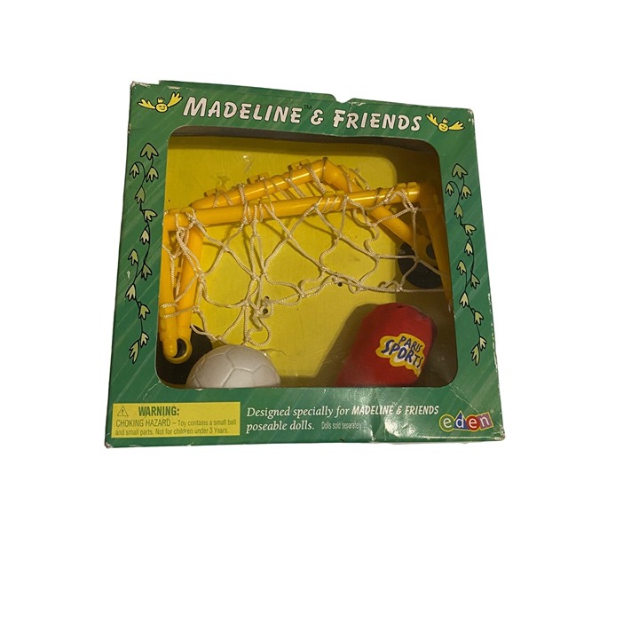 Vintage Madeline & Friends Accessories Goal Duffle Bag Soccer Ball Water Bottle