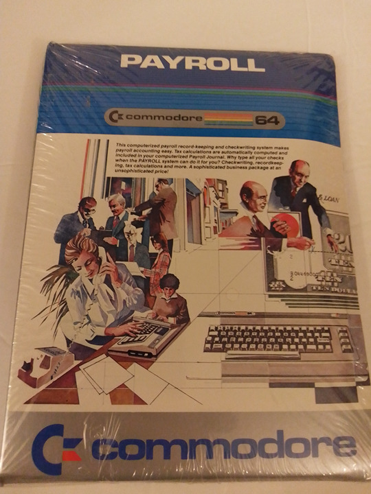 Commodore 64 / 128 Payroll System Business Software by Commodore On 5.25 Floppy