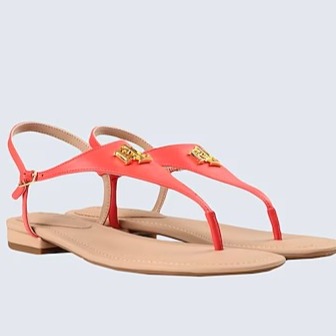 LAUREN RALPH LAUREN ELLINGTON SANDAL Orange 8.5