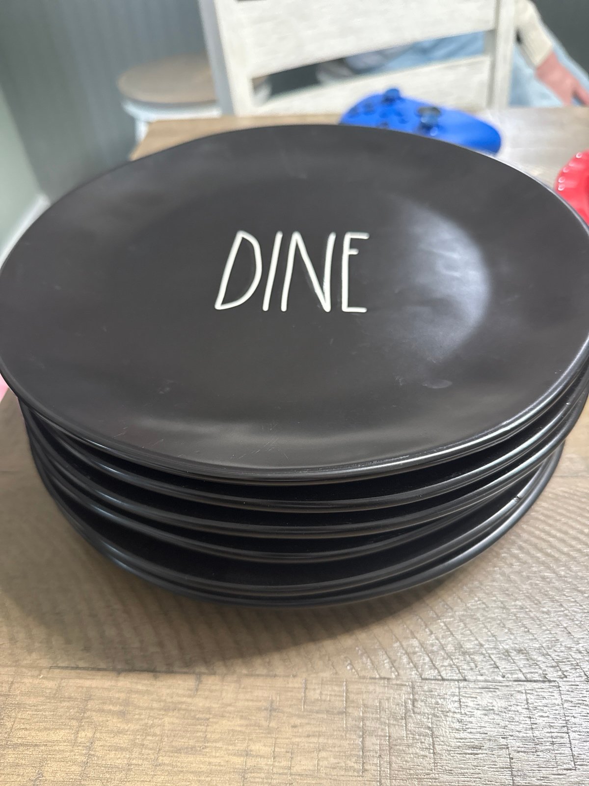 Rae Dunn Dine plate set of 6