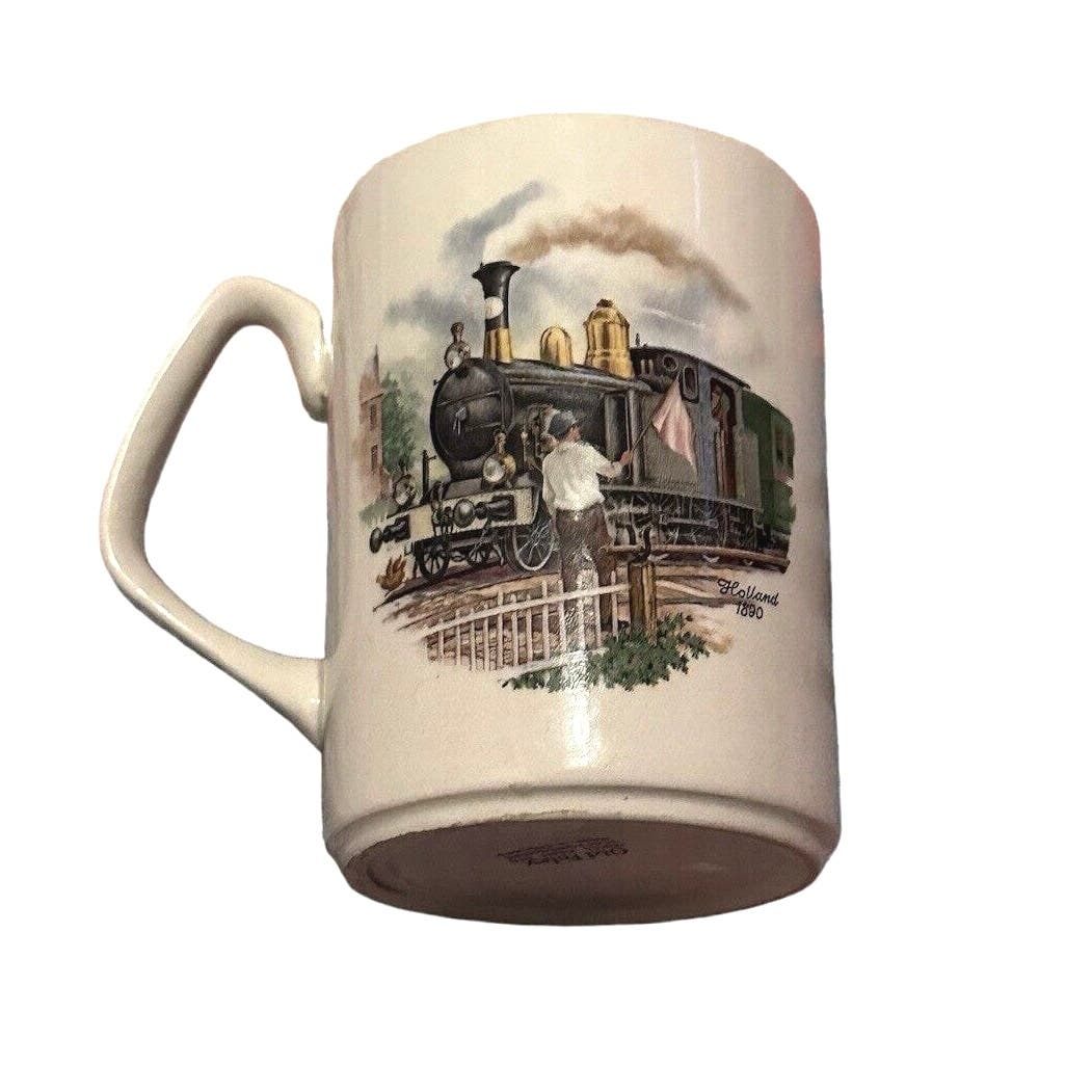 ✨MUG OLD FOLEY JAMES KENT VINTAGE TRAIN CUP ENGLAND HOME GOODS KITCHEN COFFEE