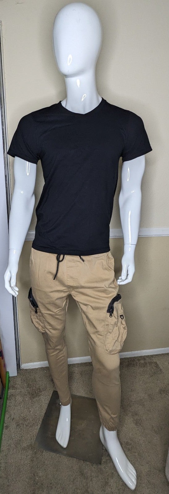 N° 2649 EXAGGERATED CARGO SWEATPANTS II -BEIGE PANTS