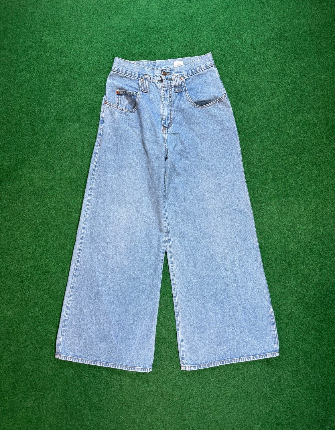 90s Y2K baggy denim jeans LEI wide legged jnco style trendy size 11 hipster