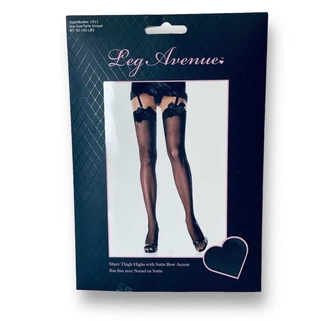 Leg avenue Sheer Stocking and Sheer Pantyhose Bundle