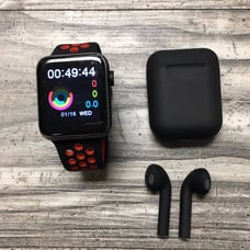Pack of smart watch and earphones