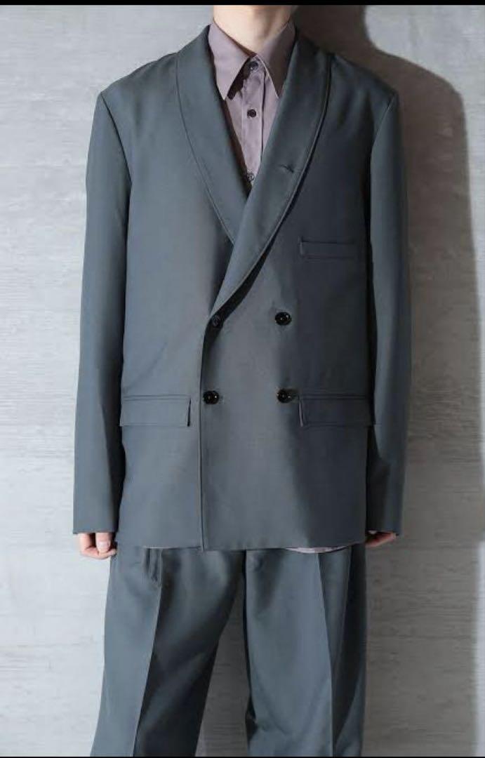 独特の上品 Belted Lemaire Double-Breasted Grey Iron in Jacket ジャケット・アウター