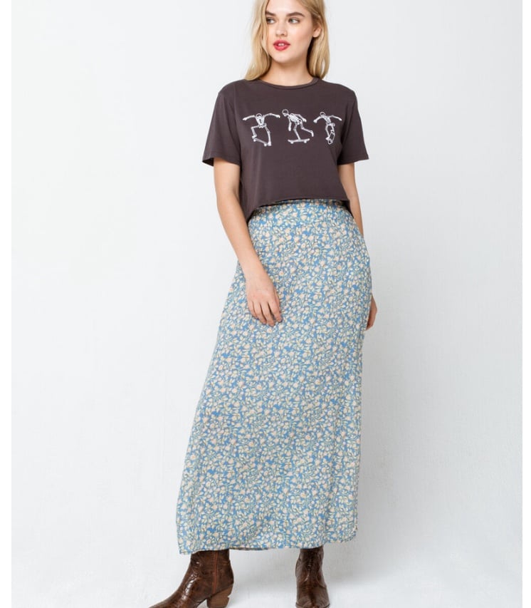 Billabong By the Water maxi floral skirt Size LG