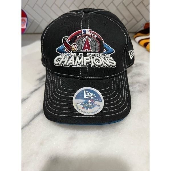 California Angels Hat Baseball Cap New Era MLB 2002 World Series Champions Retro