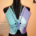 Handmade crochet butterfly top