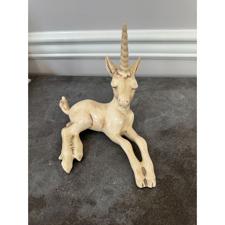 Rutledge Freeman McFarlin Unicorn Vintage Figure White Figurine