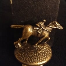 Blanton's Bourbon Whiskey Horse & Jockey Cork Bottle Stopper LETTER “T”
