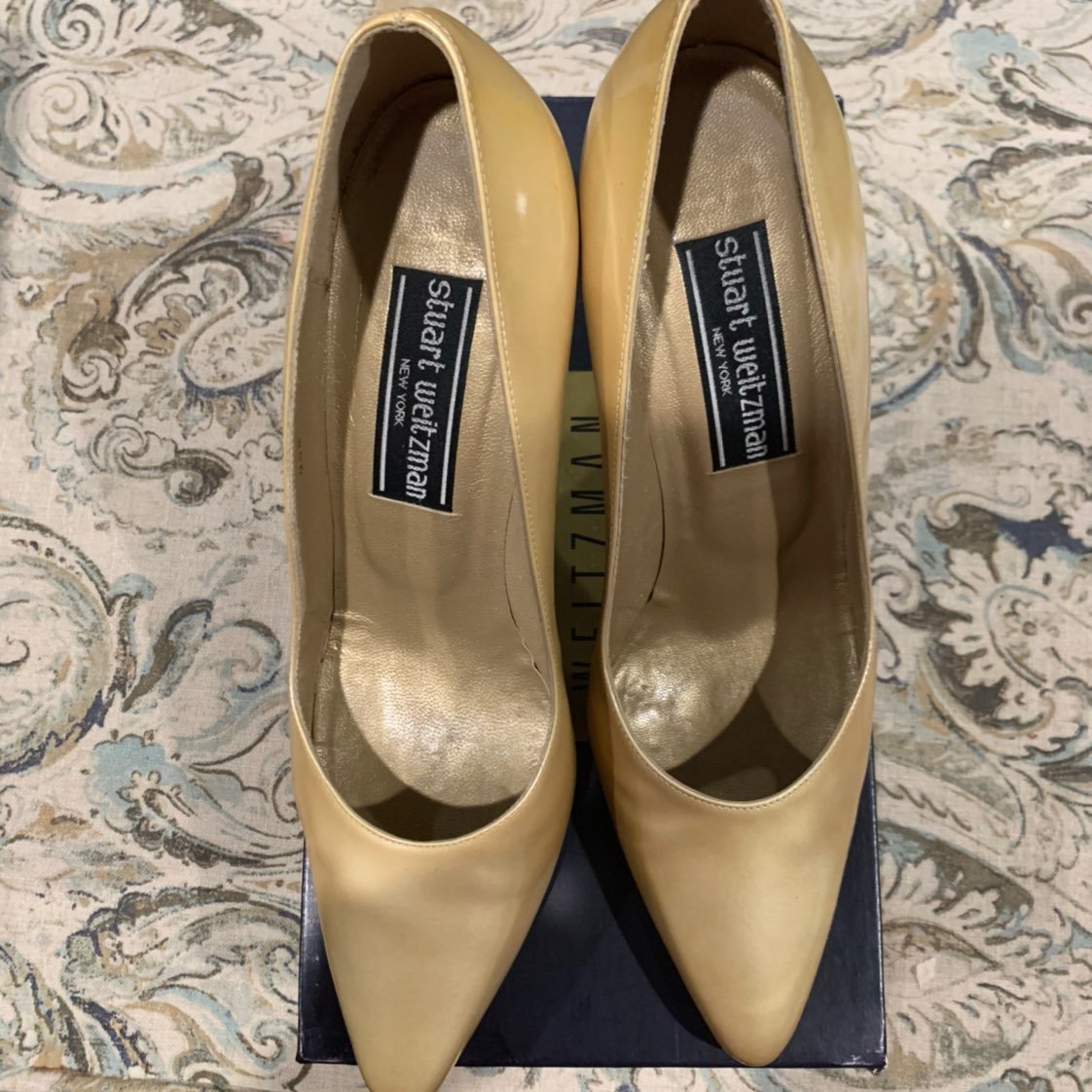 Stuart Weitzman Lady Bisque Patent 4 in