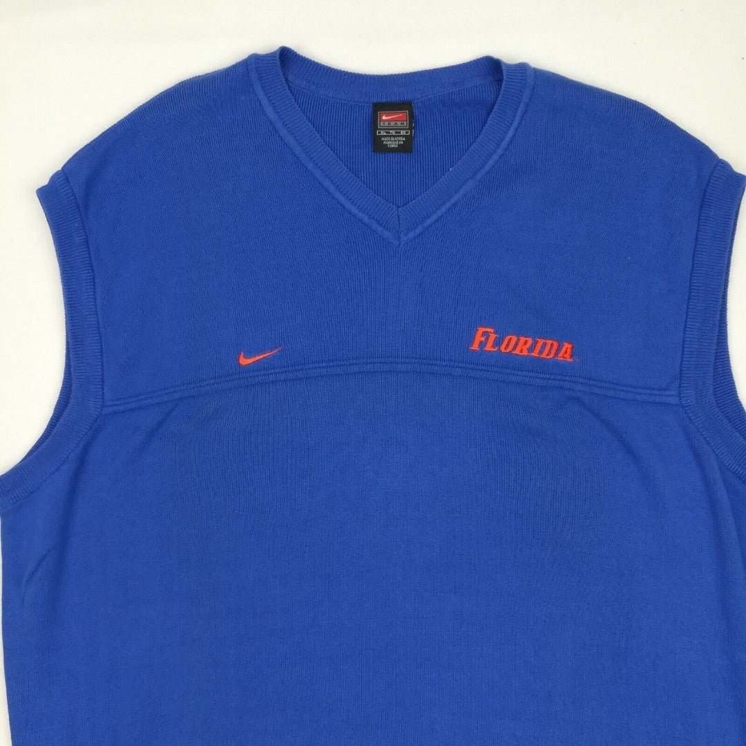 Vintage 2001 Nike Mens XL Florida University Gators Embroidered Sweater Vest