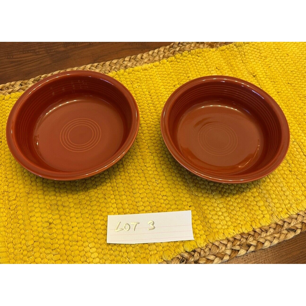 HLC FIESTA PAPRIKA Coupe Soup Bowl 7 EUC Retired Fiesta Ware Replacement Lot 3