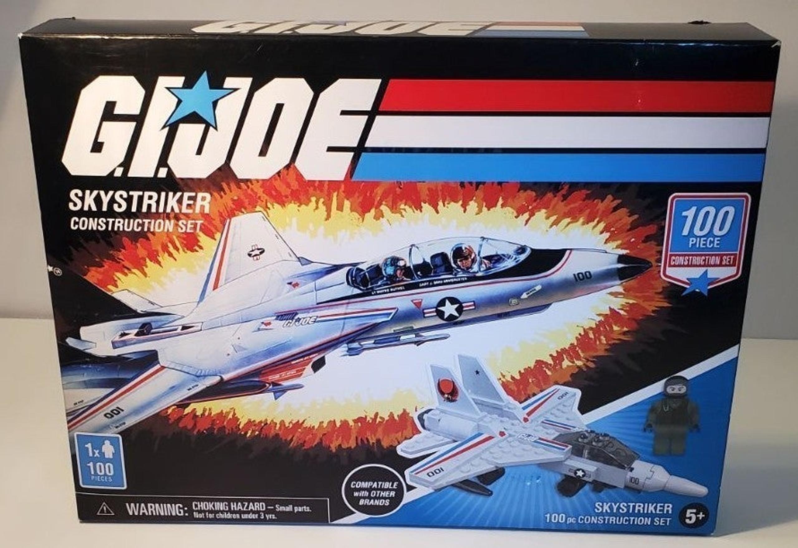 GI JOE SKYSTRIKER CONSTRUCTION SET 100 PIECE FOREVER CLEVER HASBRO 2020
