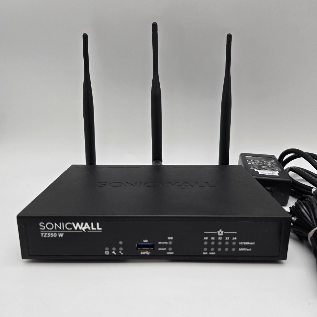 SonicWALL TZ350 Firewall Network Appliance (APL28-0B5) w/ Adapter