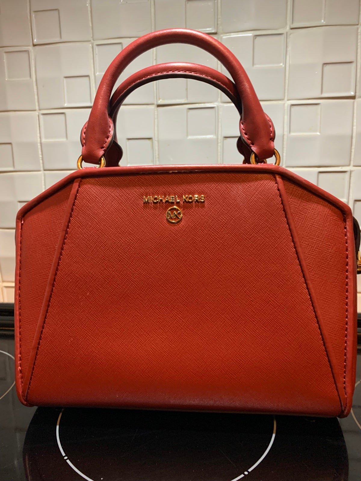 Michael Kors Acorn Leather Shoulder Bag