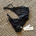 NWT beach bunny Iman black high waist cutout skimpy bikini bottom