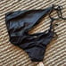 NWT beach bunny Iman black high waist cutout skimpy bikini bottom