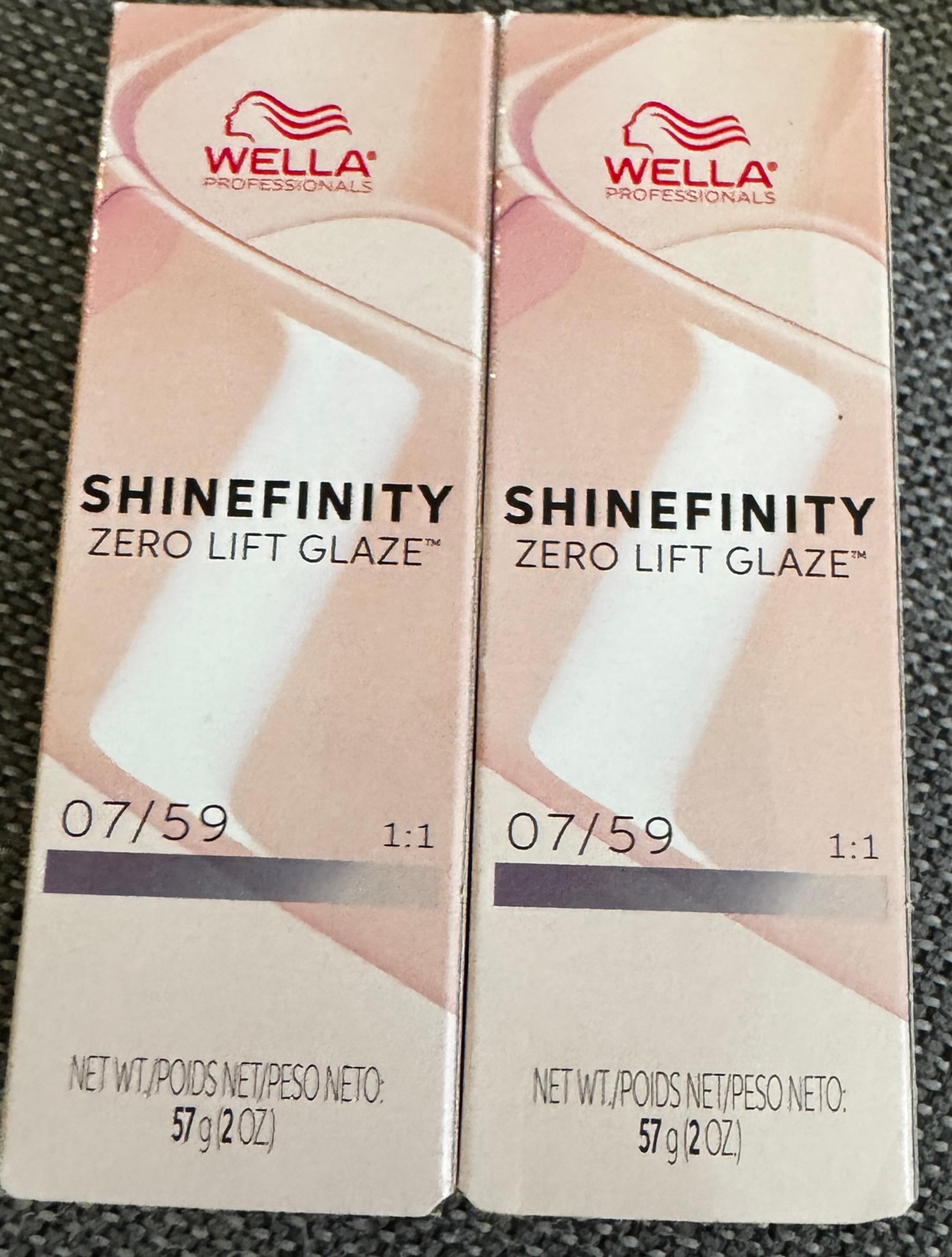 Wella Shinefinity Zero Lift Glaze - 07/59 - Medium Blonde Mahogany Cendre - 2pk