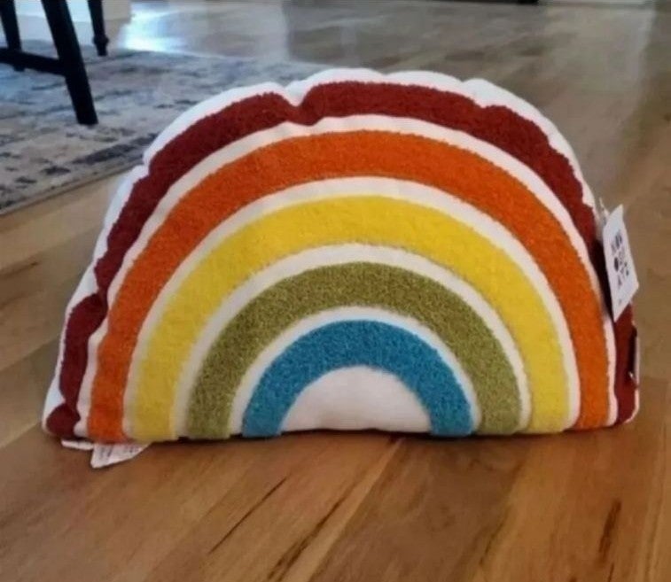 Adorable Rainbow Pillow-NWT