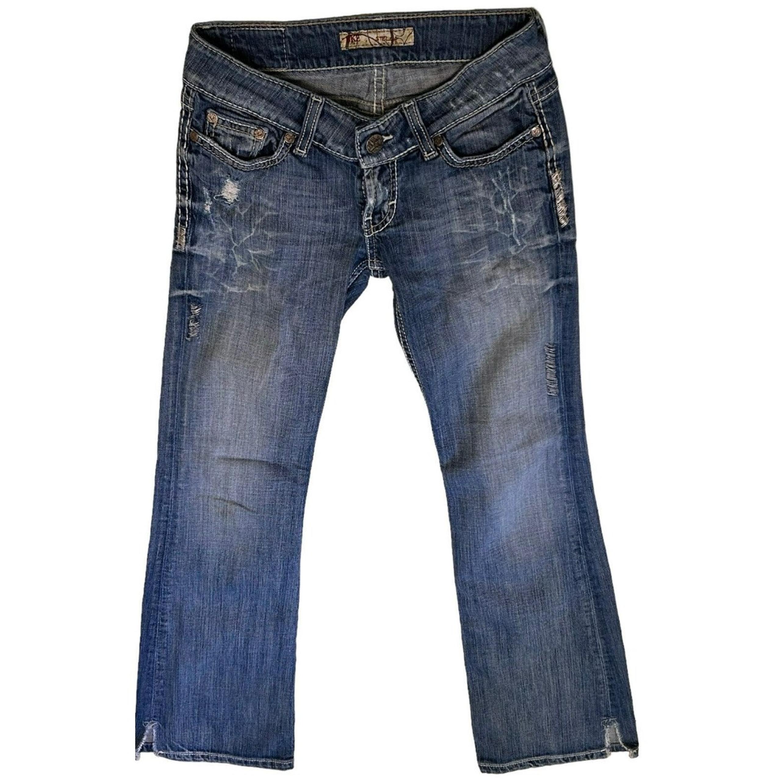 Buckle BKE Premium Ultra Low Rise Stella Flare Jeans Womens Size 25 x 31.5
